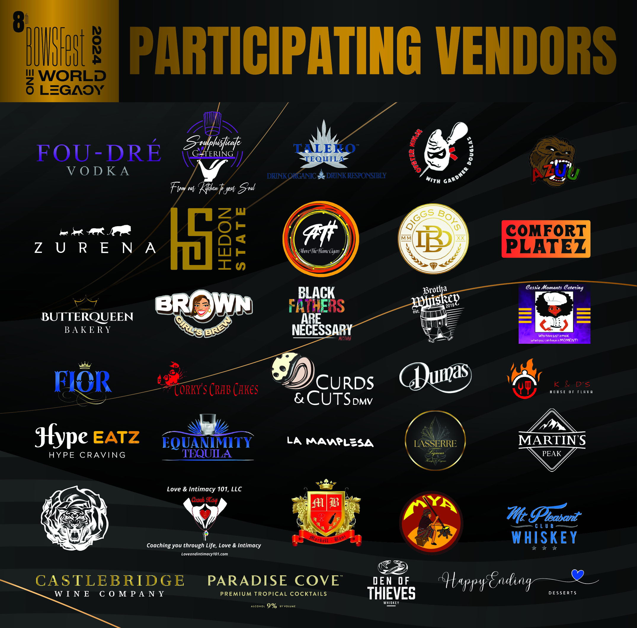Participating vendors from 2024